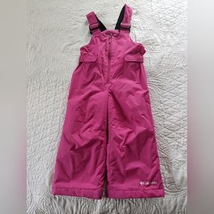 Columbia Toddler Snowslope II Bib Pant, 2T pink ice